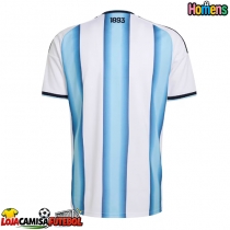 Camisa de Futebol Argentina Equipamento Principal Mundo 2026 Manga Curta